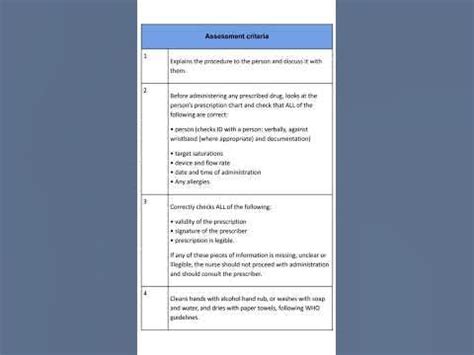 nmc osce marking criteria